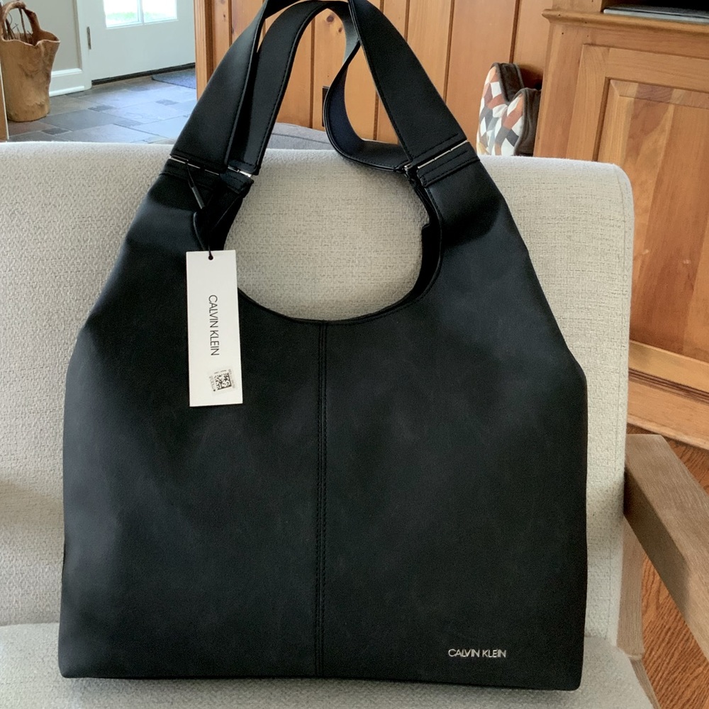 NWT Calvin Klein black shoulder bag